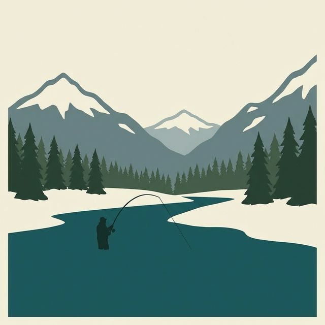 Alaska salmon fishing river