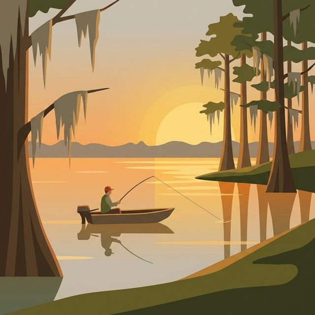 Alabama Bass Fishing Lake Guntersville