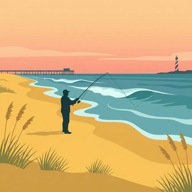 North Carolina Fishing Outer Banks Surf