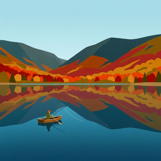 New Hampshire lake fishing