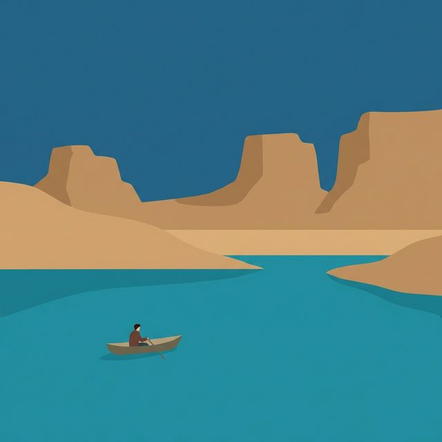 Nevada desert lake fishing