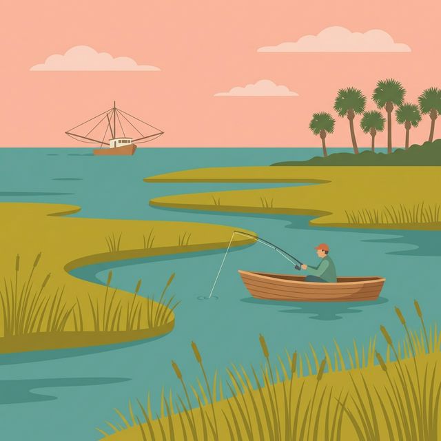 South Carolina Striper Fishing